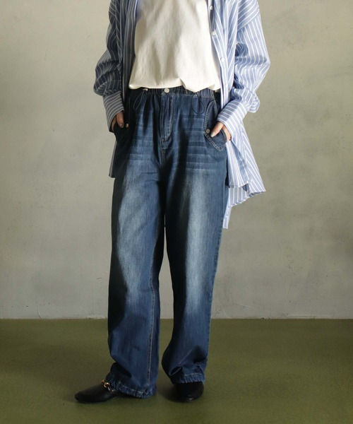 ワイドパンツ ジーンズ デニム デニムパンツ ダンシングデニムパンツ レディース | ブランド登録なし | 07