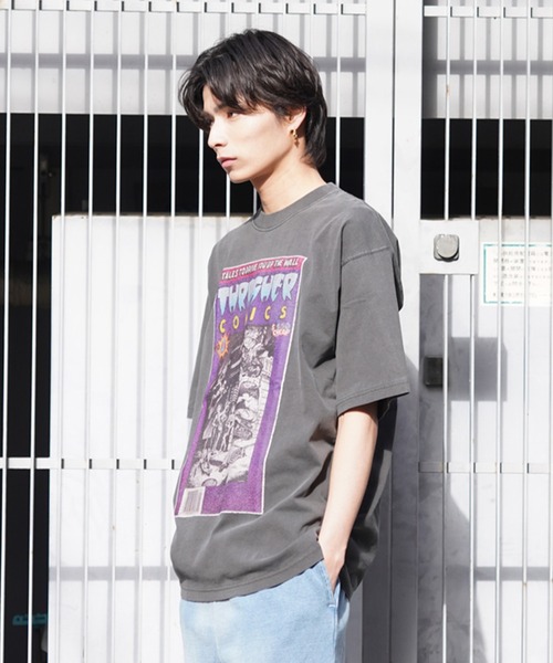 thrasher tシャツ THRASHER pushead復刻Tシャツ 00s - メルカリ