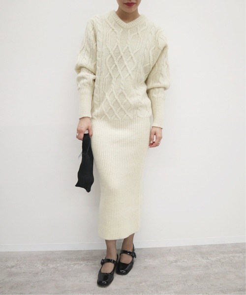 EDIT. FOR LULU」 ニットワンピース FREE ブラック レディース  