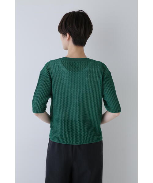 human woman（ヒューマンウーマン） ニット セーター ウエーブニットT