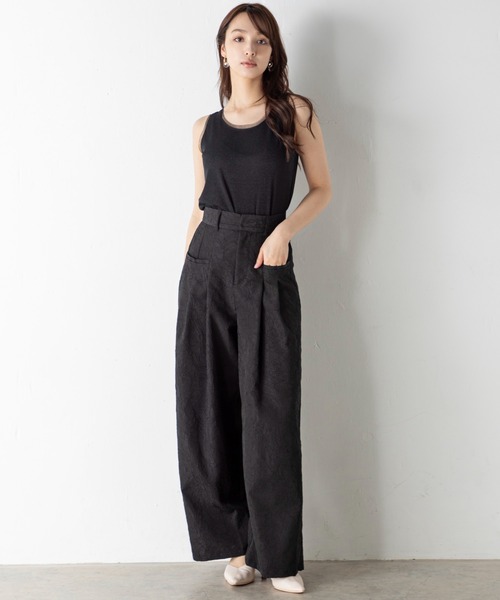 tシャツ 「前後2WAY」上品なシルバーラメが施されたチュール挟み込みシルバーラメタンクトップ レディース | MILLION CARATS | 10