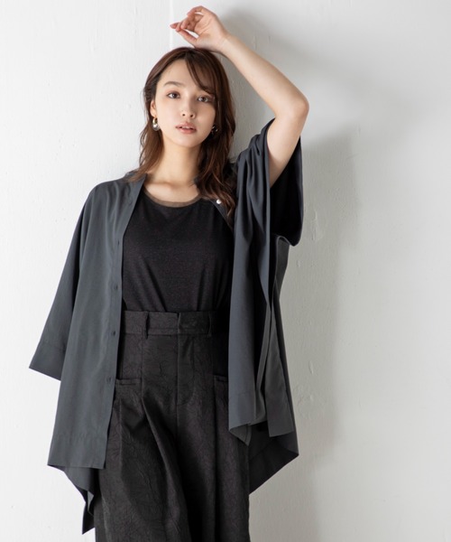 tシャツ 「前後2WAY」上品なシルバーラメが施されたチュール挟み込みシルバーラメタンクトップ レディース | MILLION CARATS | 12