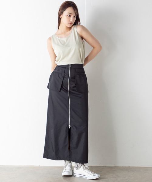 tシャツ 「前後2WAY」上品なシルバーラメが施されたチュール挟み込みシルバーラメタンクトップ レディース | MILLION CARATS | 16