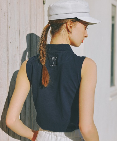 EIMY GOLF tシャツ ハートロゴノースリーブポロ レディース