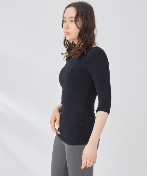 BORDERS at BALCONY tシャツ 「BORDERS BALCONY」5分袖 RIB T