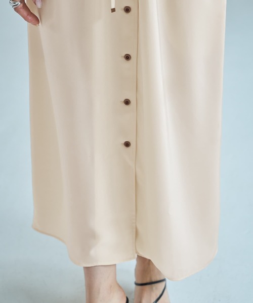 tシャツ 「LUXE」ノースリドロストシャツワンピース レディース STYLE DELI tシャツ 「LUXE」ノースリドロストシャツワンピース