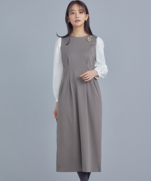 組曲（KUMIKYOKU） ワンピース シャツスリーブポンチ ワンピース