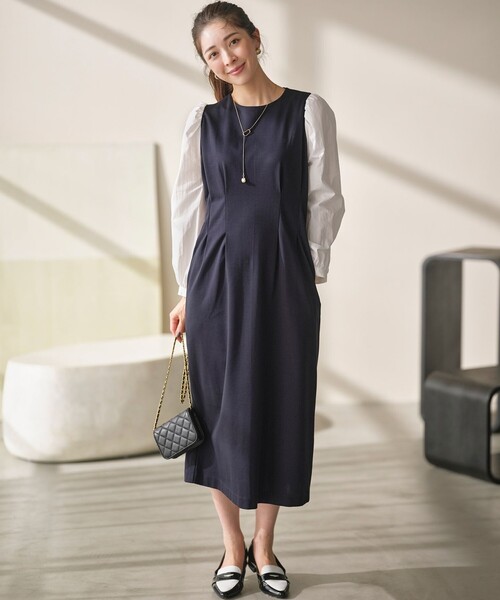 組曲（KUMIKYOKU） ワンピース シャツスリーブポンチ ワンピース