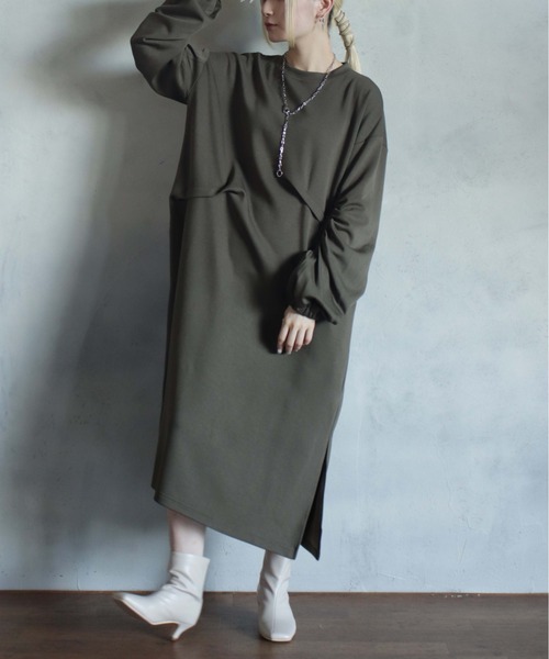 BITTOKO（ビットコ） ワンピース 前タックロングワンピース : ZOZOTOWN