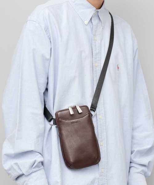 REGiSTA（レジスタ） ショルダーバッグ スプリットレザー（牛床革