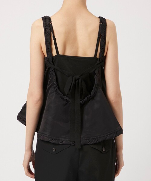 ODAKHA オダカ ブラック ビスチェ ODAKHA キャミソール 「ODAKHA/オダカ」flared MA-1 bustier