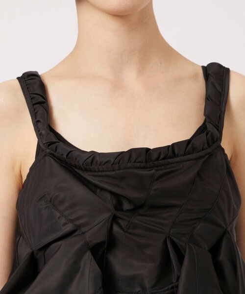 ODAKHA オダカ ブラック ビスチェ ODAKHA キャミソール 「ODAKHA/オダカ」flared MA-1 bustier