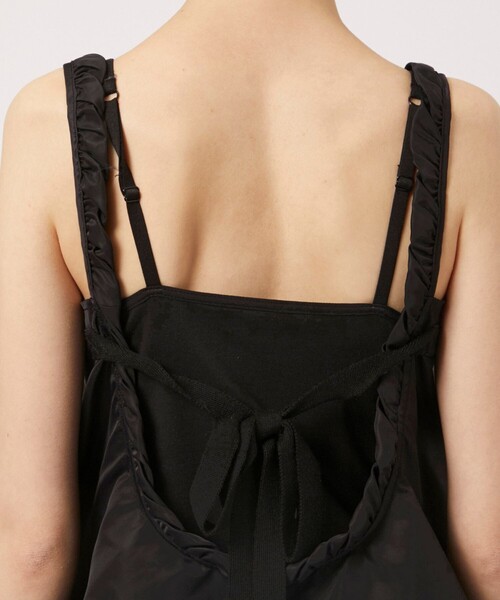 ODAKHA オダカ ブラック ビスチェ ODAKHA キャミソール 「ODAKHA/オダカ」flared MA-1 bustier