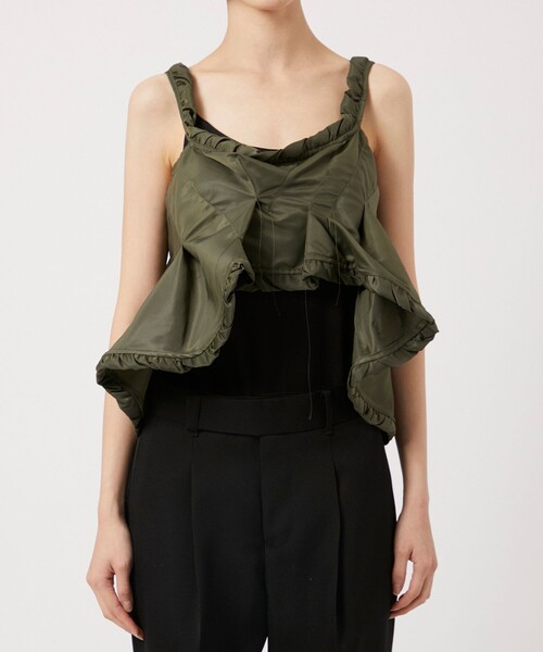 キャミソール 「ODAKHA/オダカ」flared MA-1 bustier/ビスチェ ODAKHA キャミソール 「ODAKHA/オダカ」flared MA-1 bustier