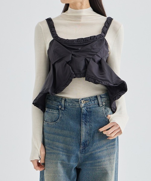 ODAKHA キャミソール 「ODAKHA/オダカ」flared MA-1 bustier