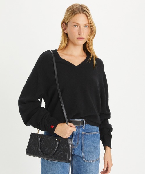 TORY BURCH ショルダーバッグ バッグ Tモノグラム エンボス