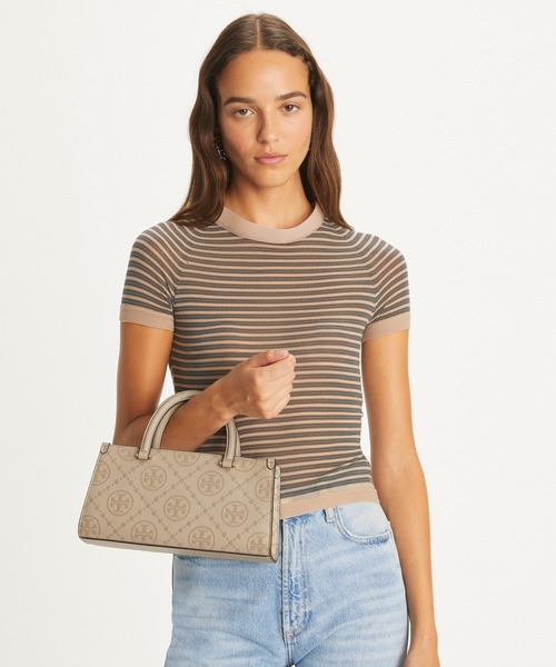 TORY BURCH ショルダーバッグ バッグ Tモノグラム エンボス