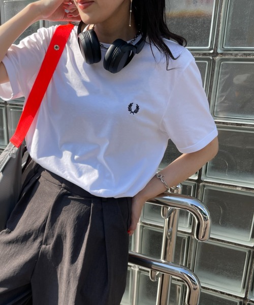 FRED PERRY（フレッドペリー） tシャツ ワンポイントロゴ刺繍 ショート