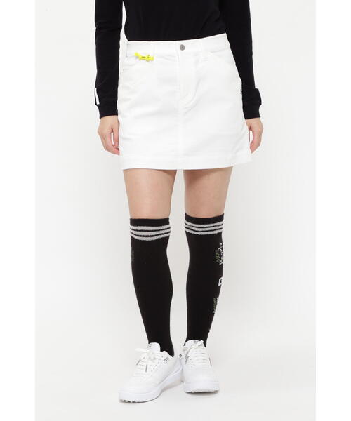 PEARLY GATES ホワイト プリーツスカート PEARLY GATES ホワイトプリーツパンツスカート