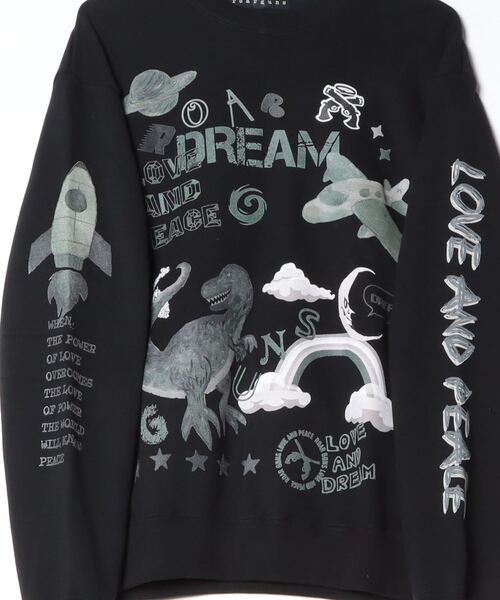 roar guns（ロアーガンズ） トレーナー スウェット DINOSAUR CREWNECK