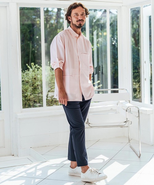 MNML FADED ストライプ Tシャツ 長袖 Pink White 送料関税込み Faded Stripe L/S Tee - Pink/White | mnml | shop now