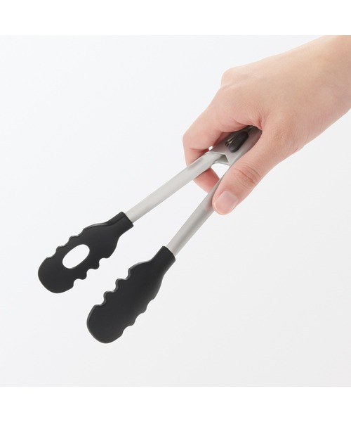 無印良品（MUJI） キッチン 調理用トング／ストッパー付き 小 約長さ