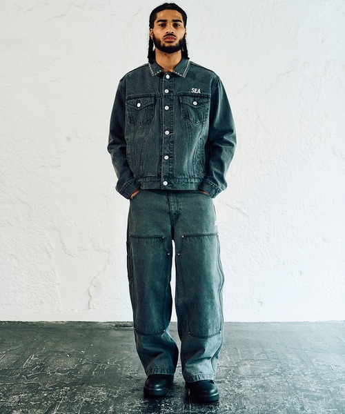 WIND AND SEA（ウィンダンシー） ジーンズ STUDDED DENIM PANTS メンズ