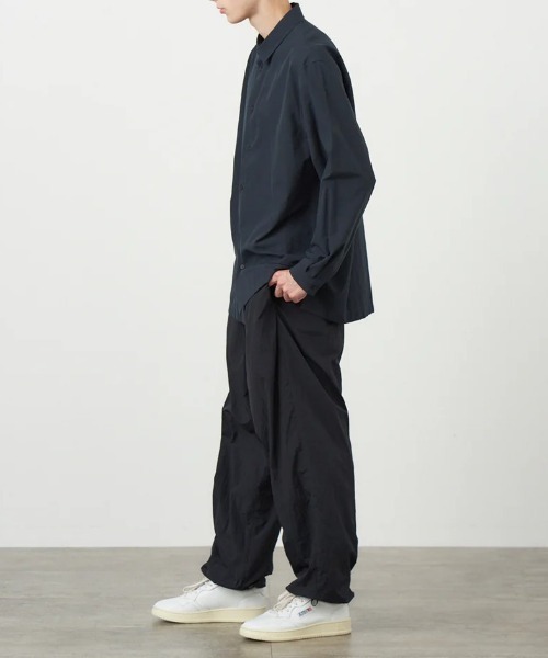 ATON（エイトン） パンツ HAND DYED NYLON OVER PANTS メンズ