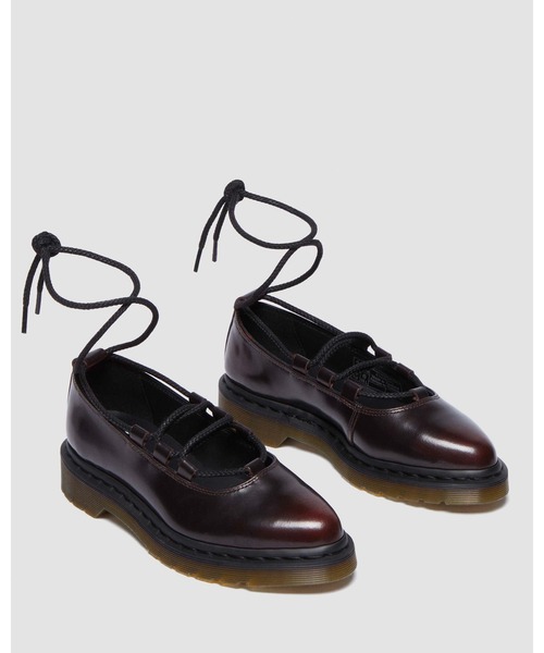 シンプル【Dr.Martens】Elphie II バレリーナシューズ ELPHIE II レース アップ シューズ
