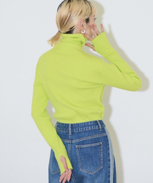 「Auntie Rosa Holiday」 タートルネックニット FREE アイボリー レディース_画像3