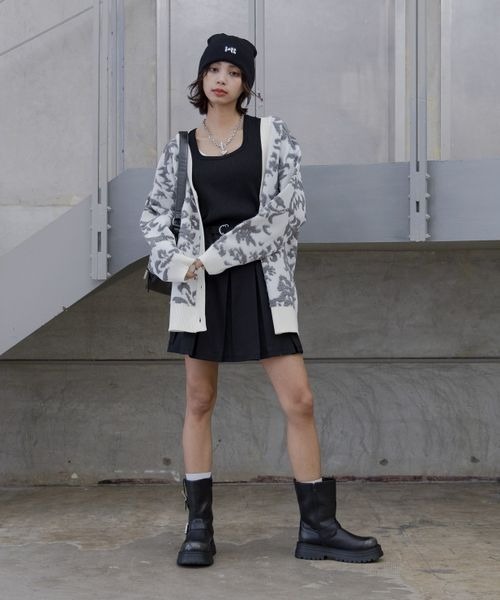 PAGEBOY（ページボーイ） カーディガン 3Dフラワージャガード