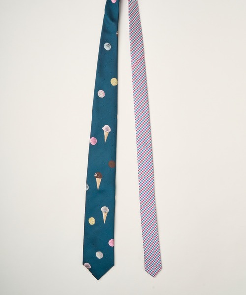 貴重【giraffe】★アイスクリーム★ TREATMEタイ★ネクタイ★ジラフ giraffe ネクタイ TREATMEタイ（アイスクリーム）GREEN