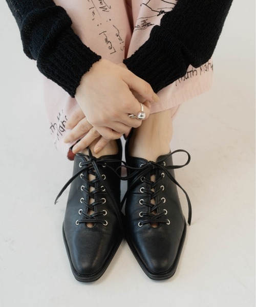 ポインテッドトゥシューズ　/ knuth Marf Knuth Marf パンプス lace up pointed toe pumps : ZOZOTOWN