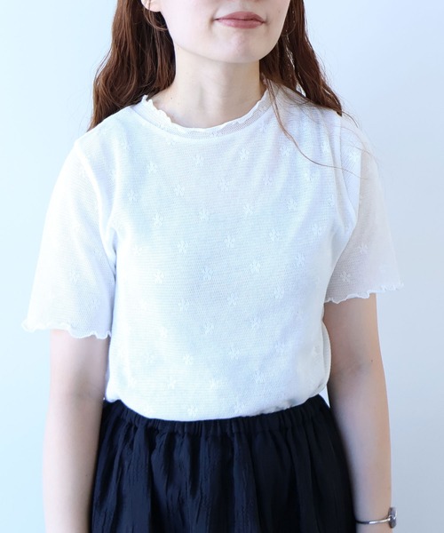 ビュルデサボン△hanahana mini ジャガード　ハイネックプルオーバー bulle de savon（ビュルデサボン）の「hanahana mini ジャガード