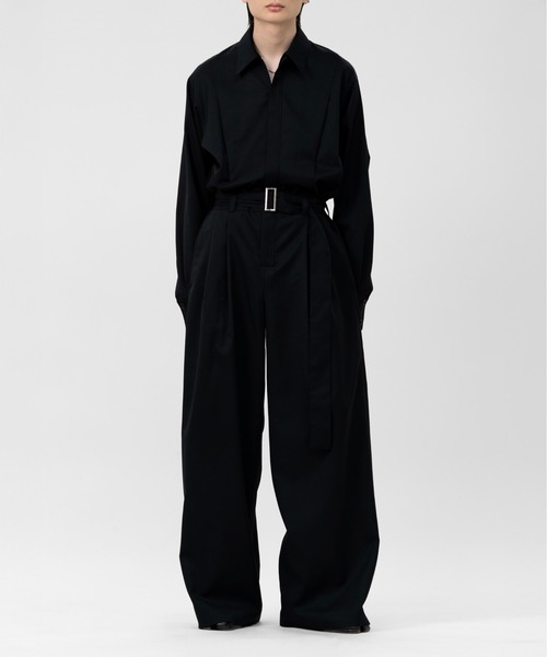 オールインワン BELTED ZIP UP JUMPSUIT メンズの画像