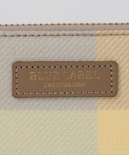 BLUE LABEL CRESTBRIDGE 財布 クレストブリッジチェックPVC長