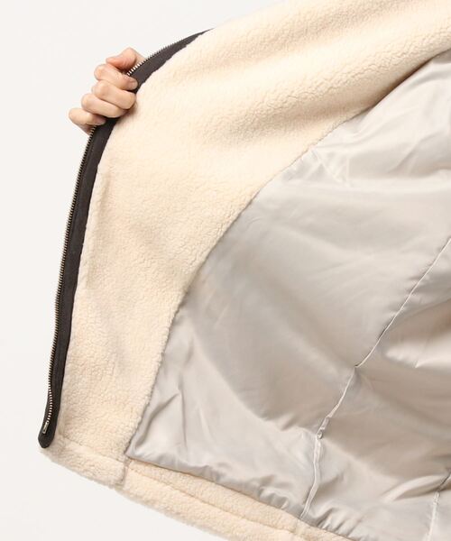 「TEVALT」 ライダースジャケット 38 オフホワイト レディース_画像9