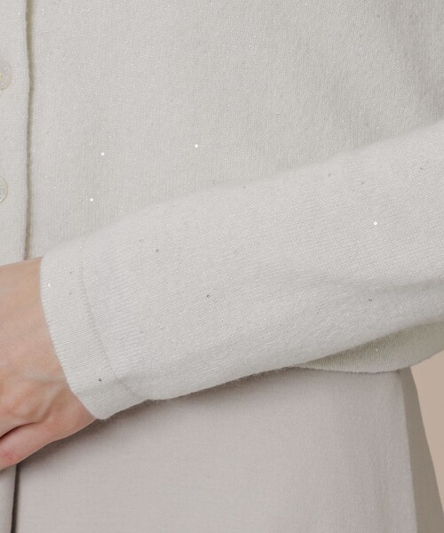 「MACKINTOSH LONDON」 ニットカーディガン 38 オフホワイト レディース_画像8