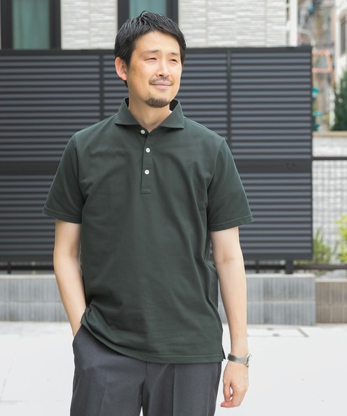 HUECLOSET (ヒュー)★ユニークウェーブ半袖シャツ HUECLOSET (ヒュー)☆ユニークウェーブ半袖シャツ (HUE/シャツ