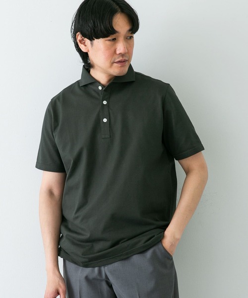 HUECLOSET (ヒュー)★ユニークウェーブ半袖シャツ HUECLOSET (ヒュー)☆ユニークウェーブ半袖シャツ (HUE/シャツ