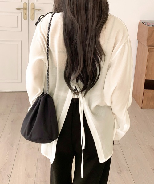 ブラウス シャツ C/T冷感 切替シアーデザインシャツ レディース ブラウス シャツ 「冷房・ 紫外線対策」選べる2タイプ シアー