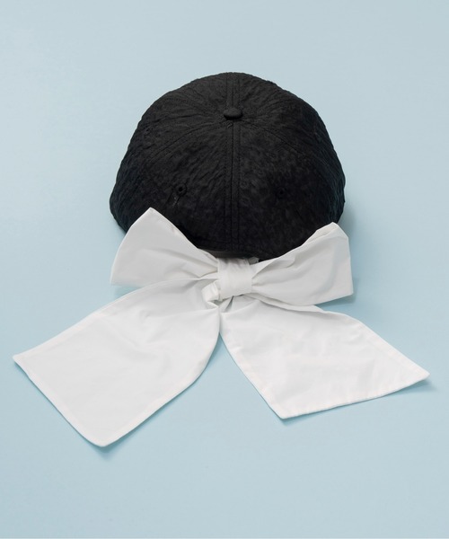 MAISON SPECIAL メゾンスペシャル　リボン　キャップ MAISON SPECIAL キャップ 帽子 Back Ribbon Cap/バックリボン
