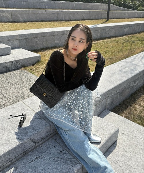ANDRESD ドレス キラキラスパンコールドレス / kirakira spangle dress