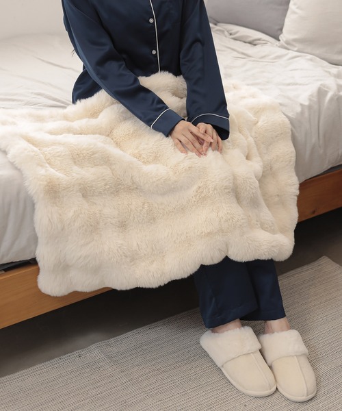 限定SALE❤ハンドメイド　特大セミダブル　プレミアムボアケット　ブランケット ALTROSE（アルトローズ） ブランケット クラウド ボア ぽこぽこ 韓国