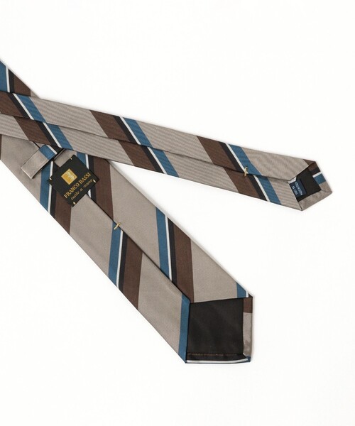 BEAMS F（ビームスF） ネクタイ FRANCO BASSI / シルク ストライプ