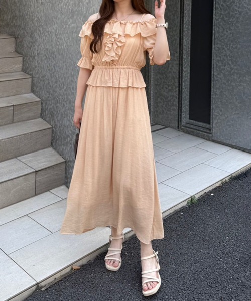 continuer de NICE CLAUP ワンピース 夏 半袖 「_chipi2xセレクト