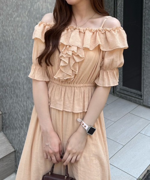 continuer de NICE CLAUP ワンピース 夏 半袖 「_chipi2xセレクト