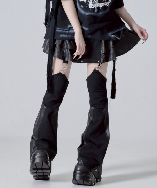 『REFLEM/レフレム』レッグカバー付きミニスカ REFLEM/レフレム』レッグカバー付きレイヤードショーパン - メルカリ