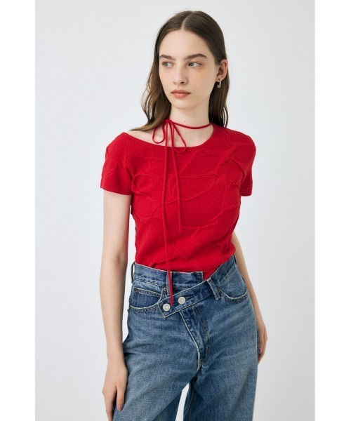 トップス Yossy AZUL BY MOUSSY | オフショルダーリブトップス (Tシャツ