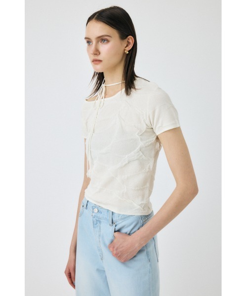 【新品】 マウジー NECK STRAP ジャガード TEE トップス ブラウス MOUSSY | NECK STRAP ジャガード TEE (ニット ) |SHEL'TTER WEBSTORE